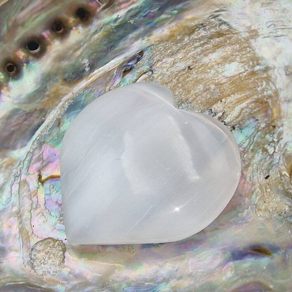 Shamans Crystal – wholesale Spiritual stone/crystal – Selenite Heart Stones, Selenite Heart Shape Stones Selenite0