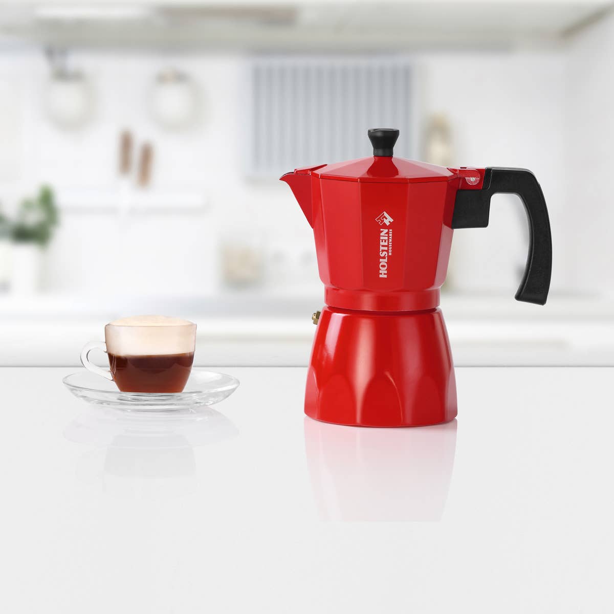 Holstein Housewares - Wholesale Espresso Maker - 6-CUP ALUMINUM ESPRESSO MAKER8