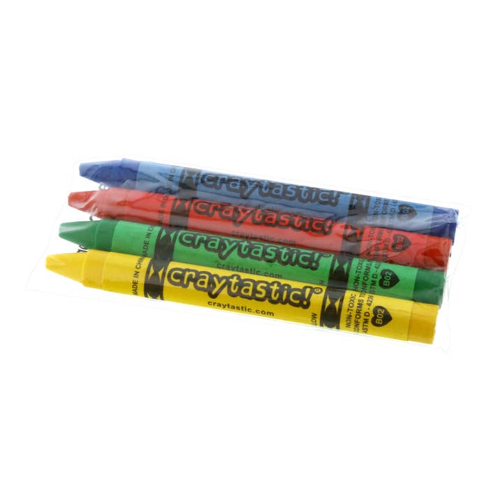 Craytastic! 75 Bulk 4-Packs of Crayons in Cellophane for wholesale by 203 Brands