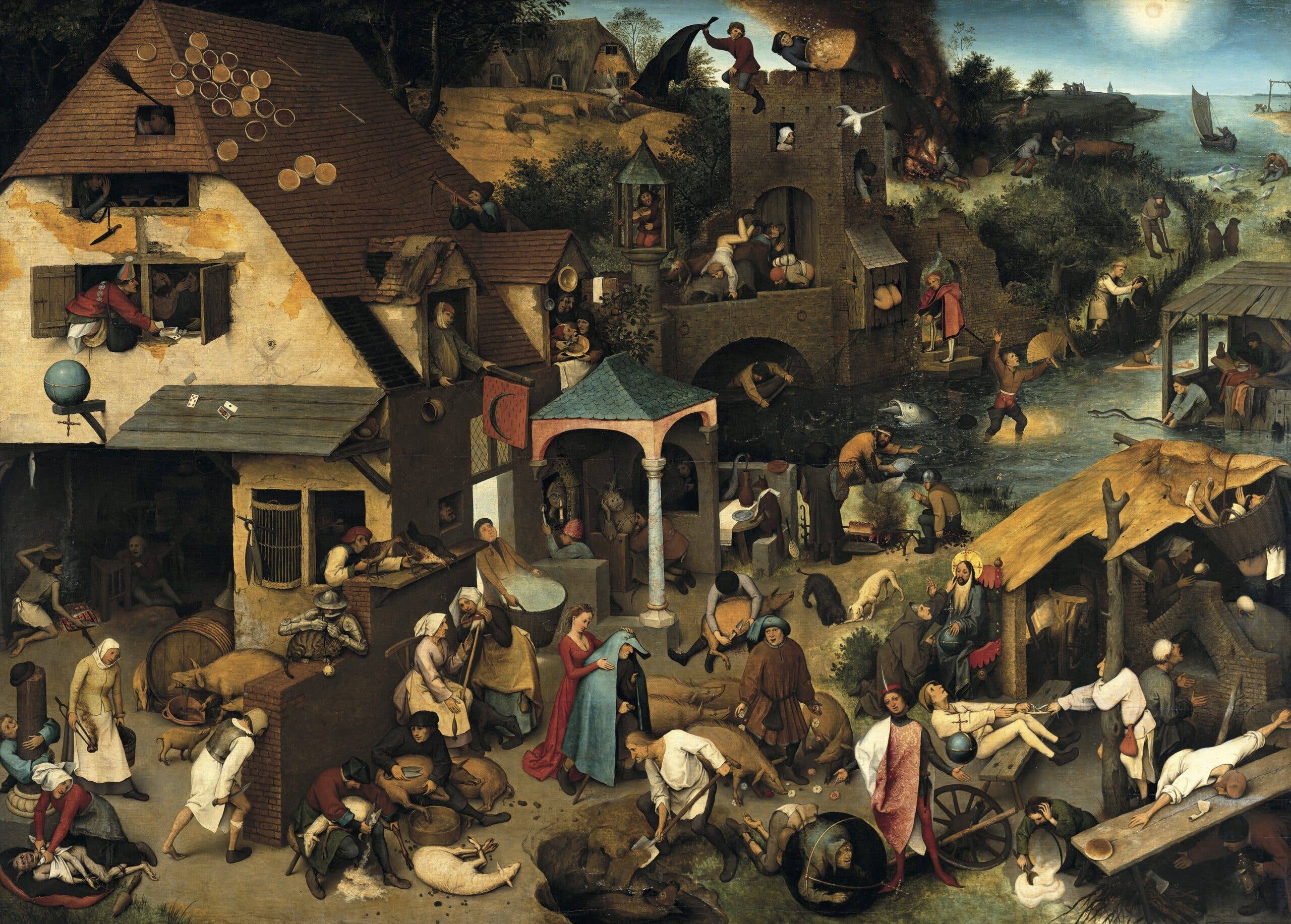 Esque - Wholesale Poster - Poster Pieter Brueghel - Nederlandse Spreekwoorden0