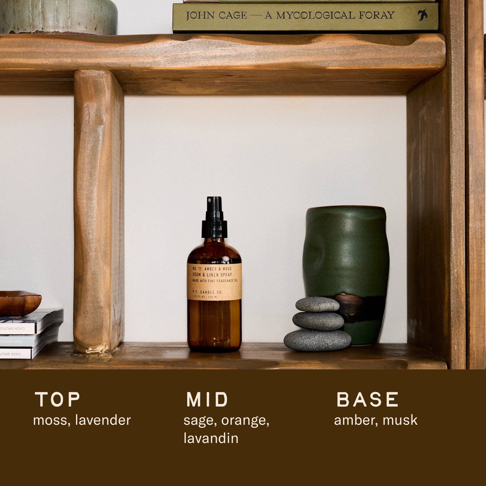 P.F. Candle Co. - Wholesale Room & Linen Spray - Amber & Moss - 7.75 fl oz Room & Linen Spray2