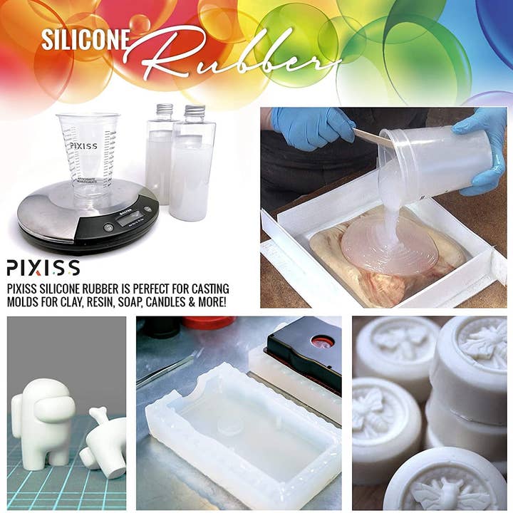 Pixiss - Wholesale DIY Craft Kit - PIXISS Liquid Silicone Rubber for Mold Making 7 oz Kit