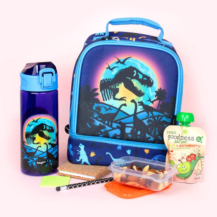 Fringoo Group Ltd - Wholesale Water Bottle - Flip Top Water Bottle 600ml - Dinosaur Moon1