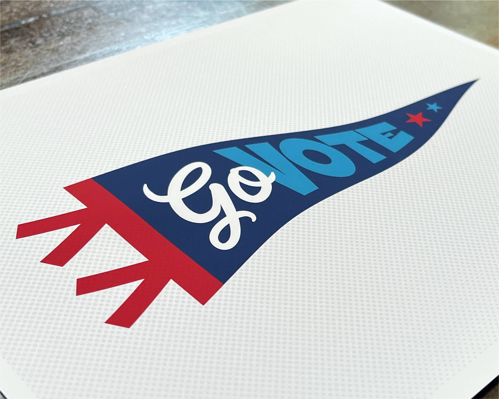 Dandymark - Wholesale Art Print - Go Vote Pennant Art Print1