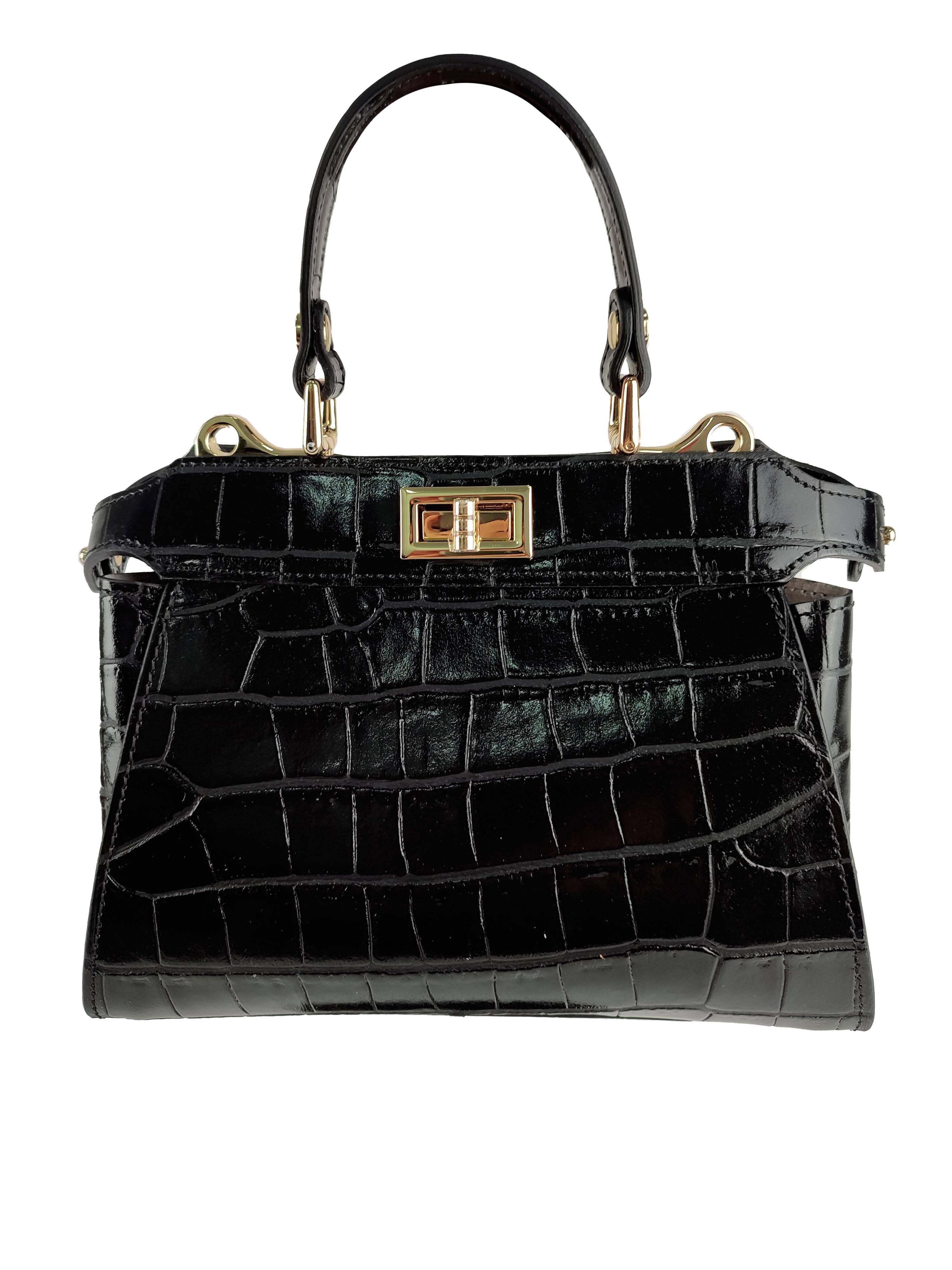 Florence Leather – wholesale Top handle bag – women's – Leather handbag with swivel closure7