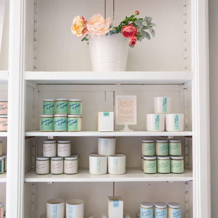 Poured Goods - Wholesale Jar/Filled Candle - Beach House - Candle4