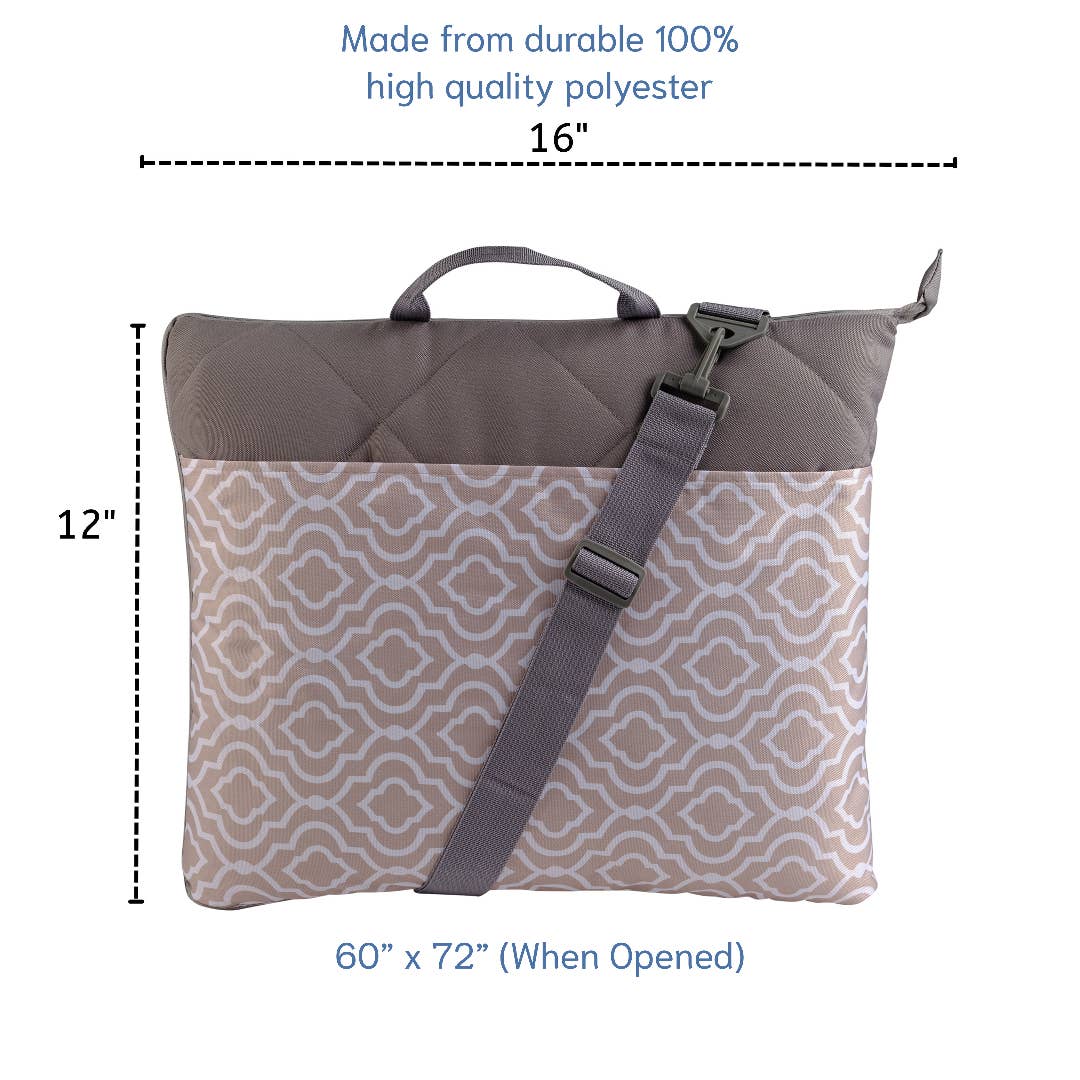 Lexi Home - Wholesale Picnic Blanket - 60 x 72 Foldable Picnic Blanket Tote Bag3