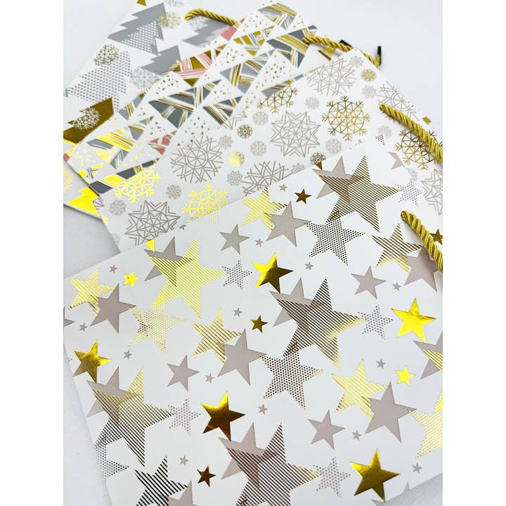 MIX COLOR Xmas Paper Bags for Christmas Goody Bag for wholesale on Faire6