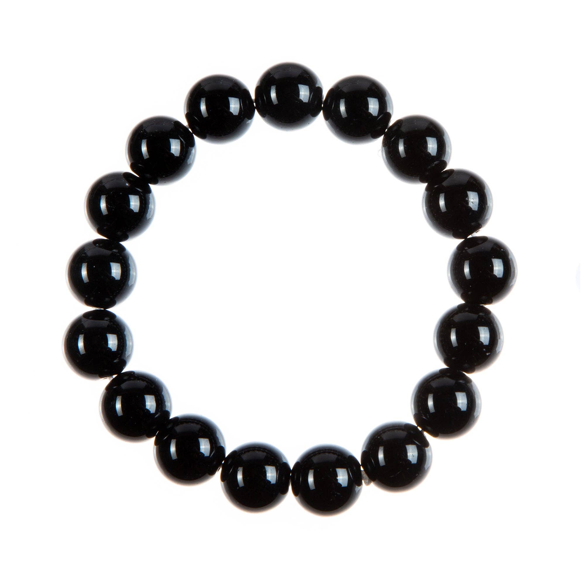 Ole – wholesale Pärlarmband – Svart onyxsten stretcharmband B1875-4MM3