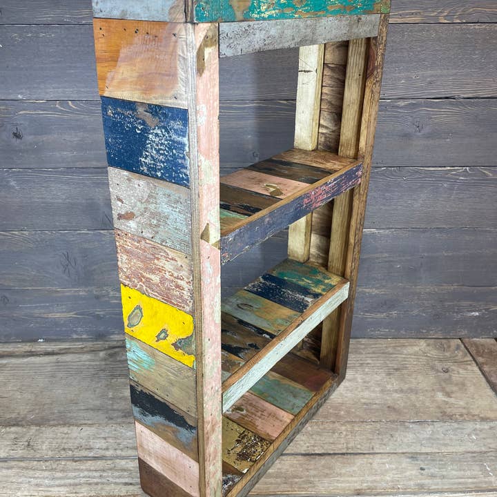 My Amigos Imports - Wholesale Wall Mounted Shelf - Montrose Reclaimed Wood Wall-Shelf-17Wx5.5Dx30H inches-NEW