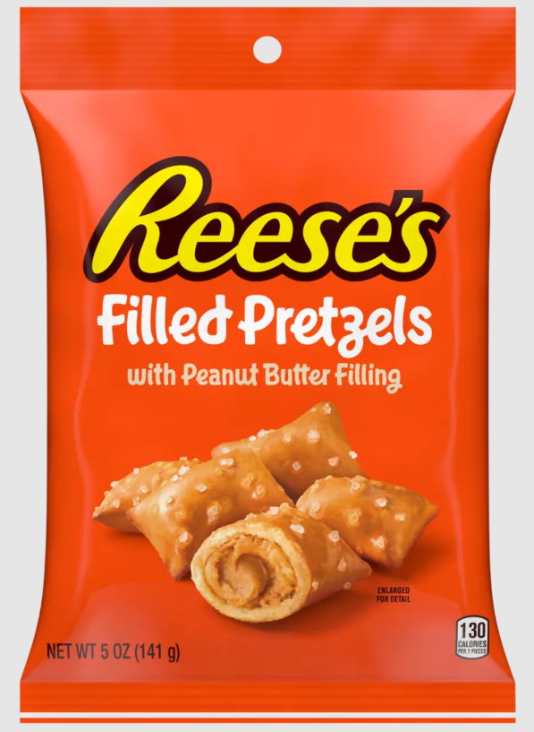 iSweet.ca - Vente Bretzels - Bretzels fourrés au beurre de cacahuète Reese's 142 g0