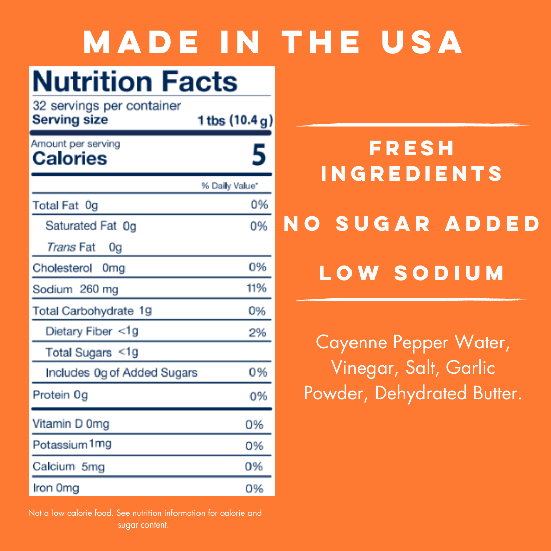 Yo Mama's Foods - Wholesale Hot Sauce - No Sugar Hot Buffalo Sauce 2