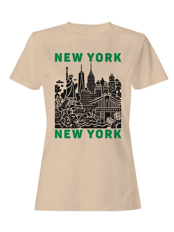 New York Skyline Art Print Women's T-shirt for wholesale by TShirtGuys.com