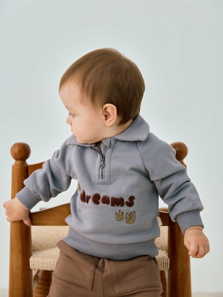 Norsu Organic - Wholesale Pants - Kids - Organic Toddler Fleece Sweatpant-Mocha2