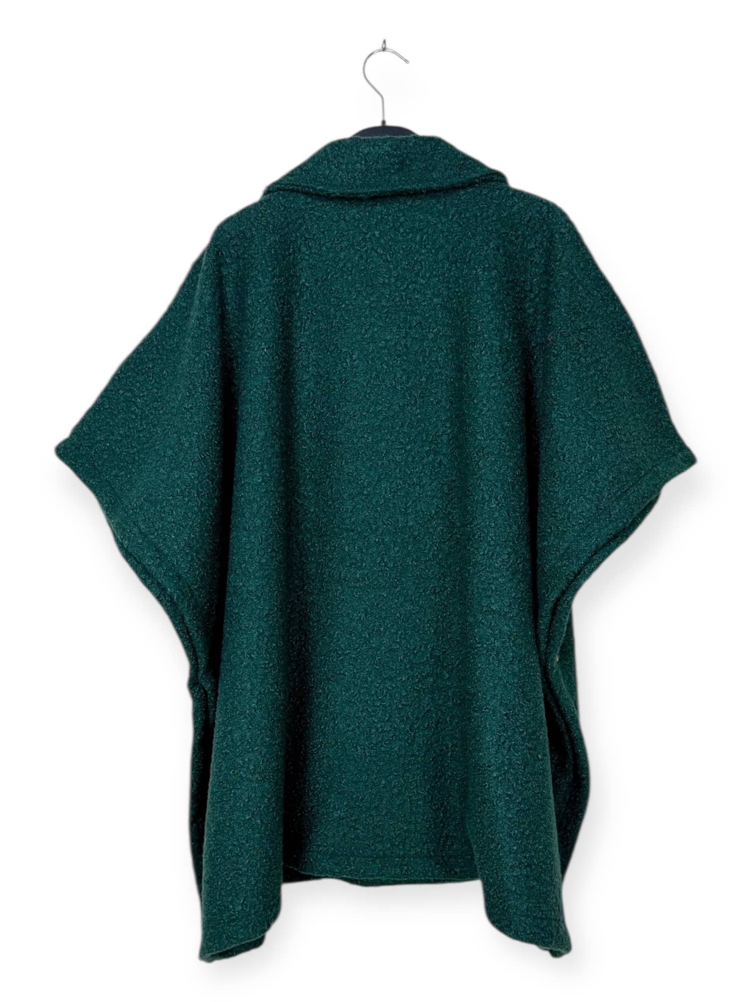 Lucky Nana - Wholesale Coat - Women's - AH 25101 - Double-Breasted Poncho Coat with Brooch3