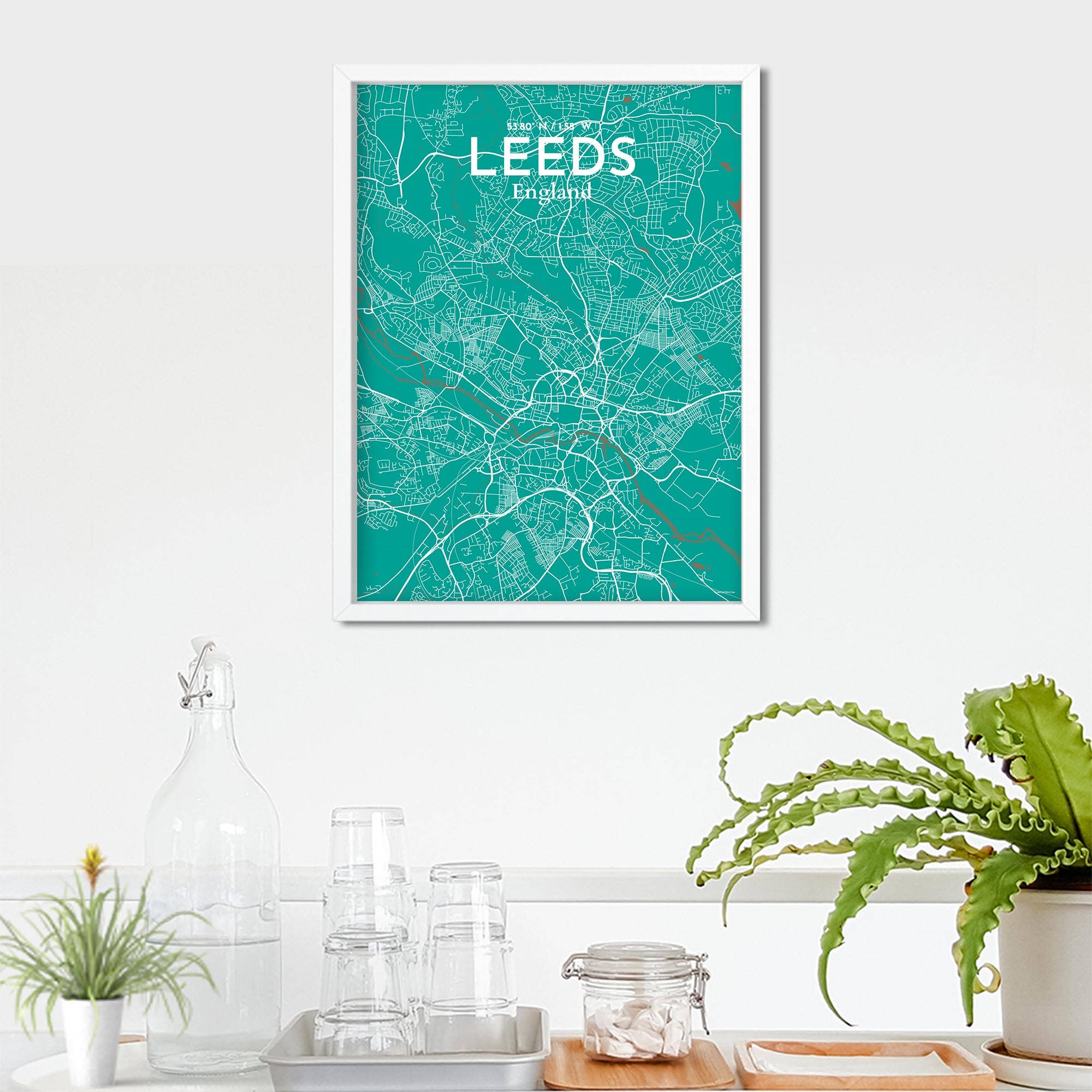 OurPoster.com – wholesale Poster – Leeds karta affisch67
