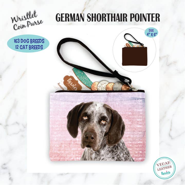 Porte-monnaie allemand à poil court • Présentoir au sol en option pour la vente par pawies