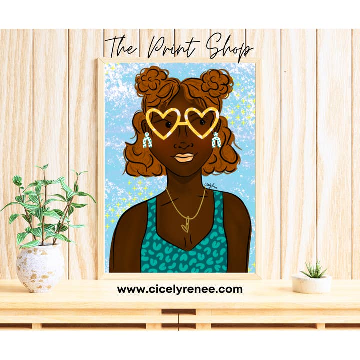 Hey Love Art Print - TPS for wholesale by Sincerely, Peace by CicelyRenee