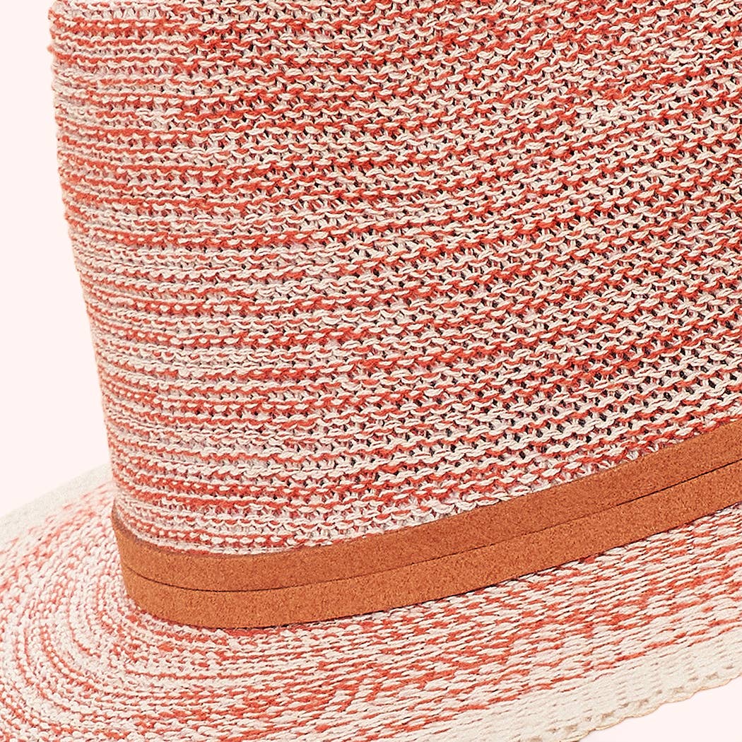 Powder Design inc - US - Wholesale Straw Hat - Women's - Natalie Packable Hat - Terracotta1