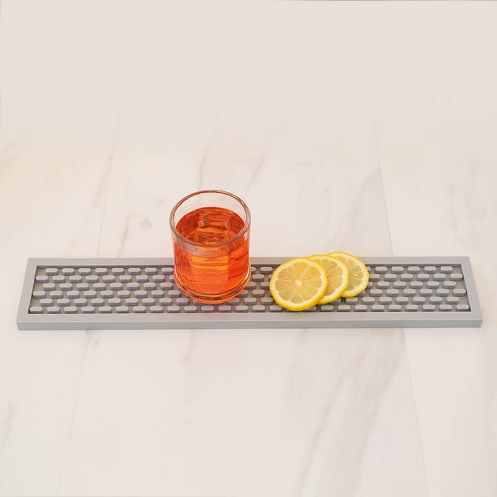 A Bar Above - Wholesale Bar Tool - Silicone Bar Mat - Thin (3.25x18"), Gray