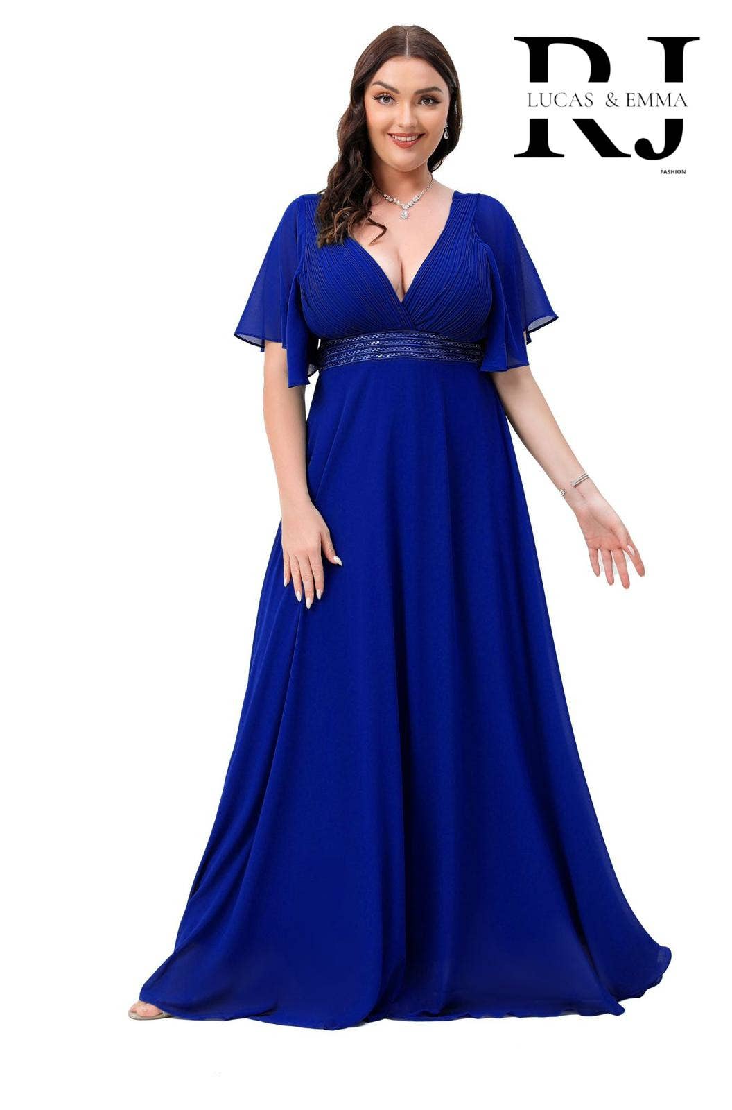 Lucas & Emma - Sarl RJ & co - Wholesale Gown - Women's - Plus size evening dress Ajaccio 22283