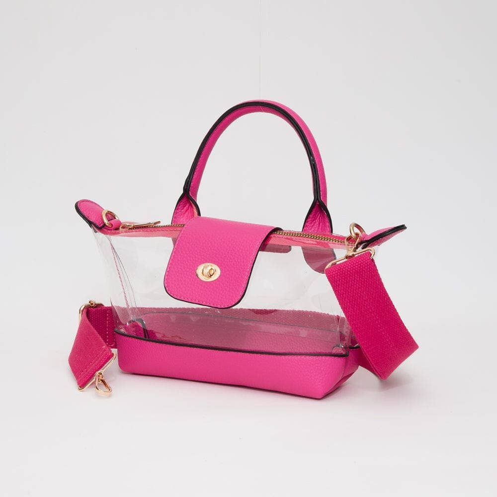 MiMi Wholesale - Vente Sacoche – femme - TG10701 Stella Mini Sac à Main/Bandoulière Transparent8