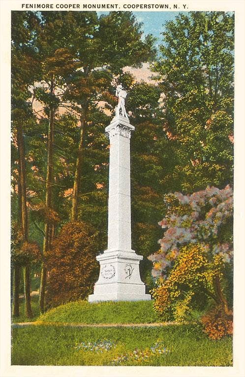 Found Image Press - Wholesale Sticker - Sticker NS-482 Fenimore Cooper Monument, Cooperstown, New Yo0