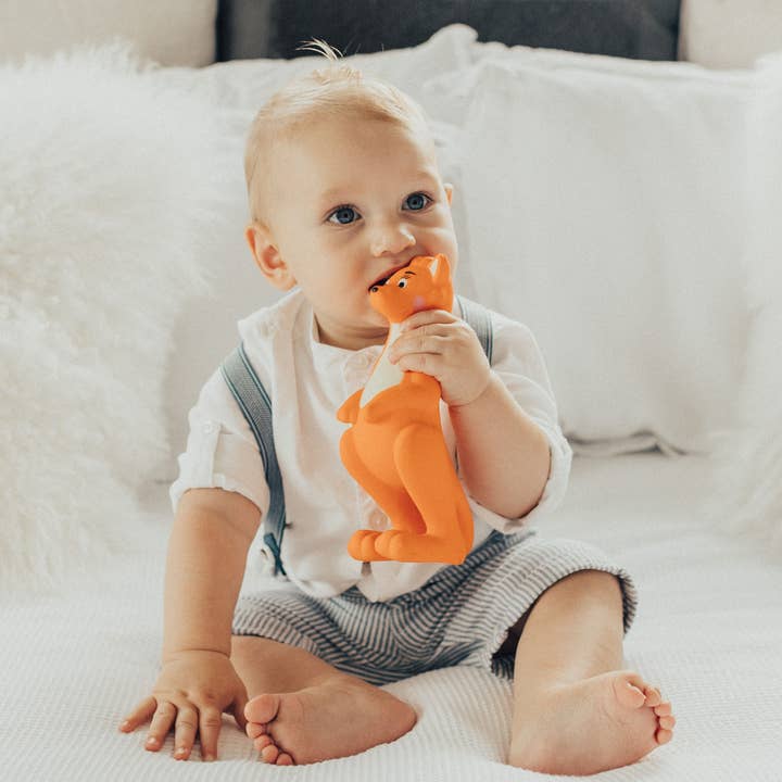 Mizzie The Kangaroo (AUS) - Wholesale Teether (not clip-on) – Baby - Mizzie The Kangaroo Natural Rubber Teething Toy - Case of 122