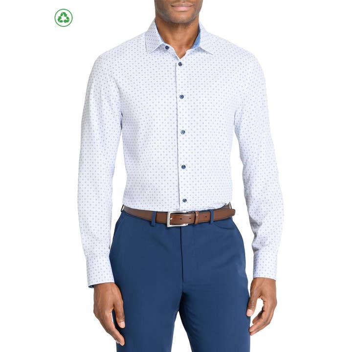 STAR DASH 4-WAY STRETCH RECYCLED DRESS SHIRT for wholesale by CON.STRUCT