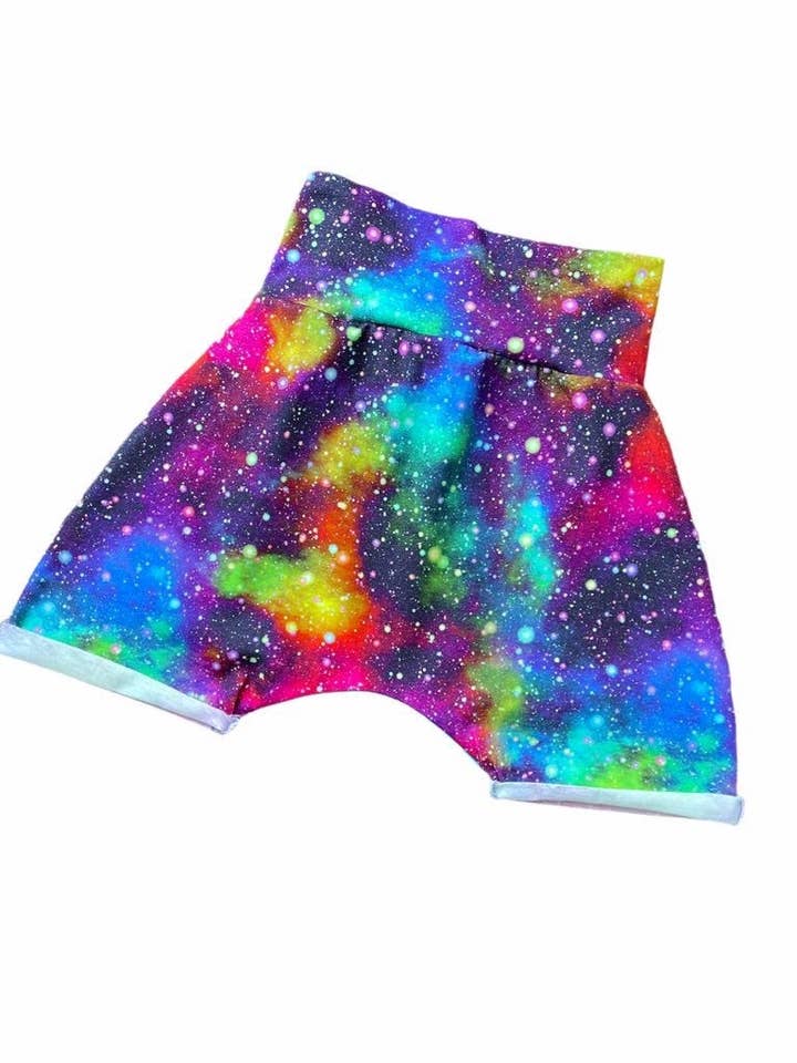 Galaxy harem shorts for wholesale by Stanley’s apparel