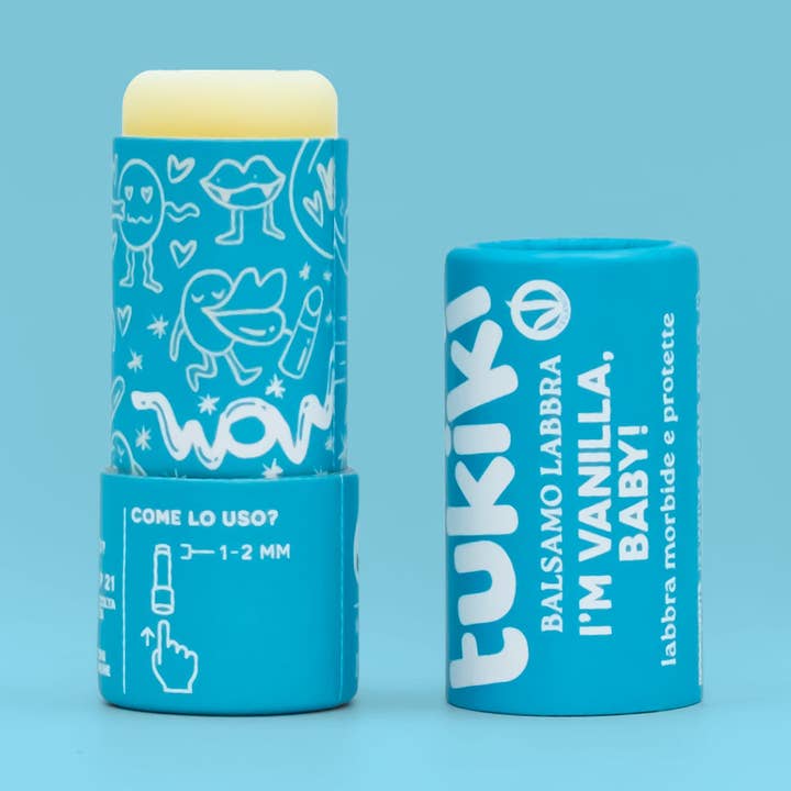 Balsamo Labbra Vaniglia – Vegan & Plastic Free - I'm Vanilla Baby! for wholesale by tukiki