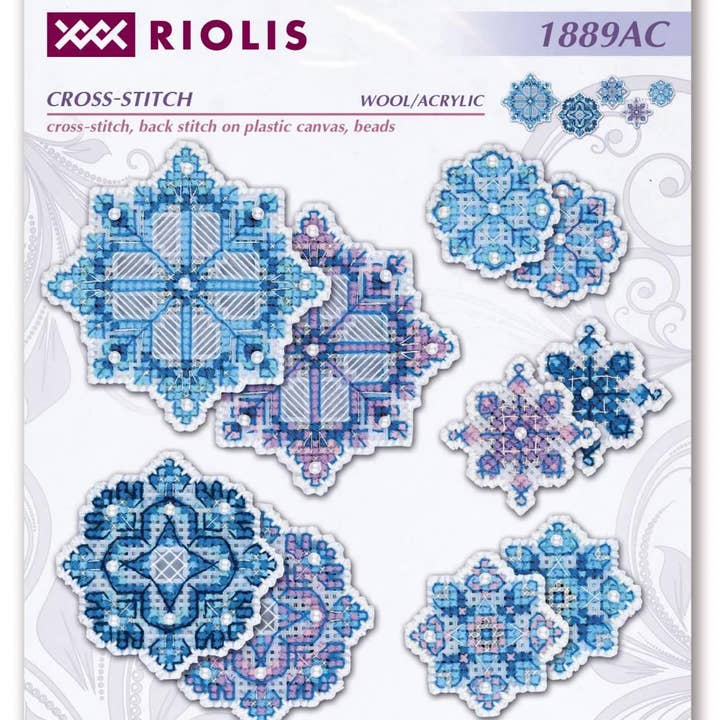 RIOLIS – wholesale Embroidery/cross-stitch supplies – Cross Stitch Kit From Riolis 1889AC Snowflakes1