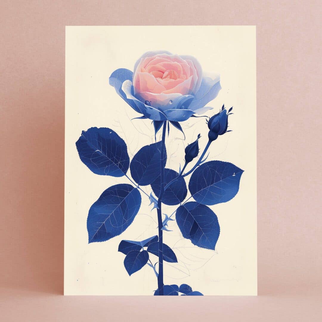 Botanopia - gifts , decor and cards for plant lovers – Engroshandel Fødselsdagskort – Rose | Hverdagskort | Fødselsdagskort med månedsblomst1