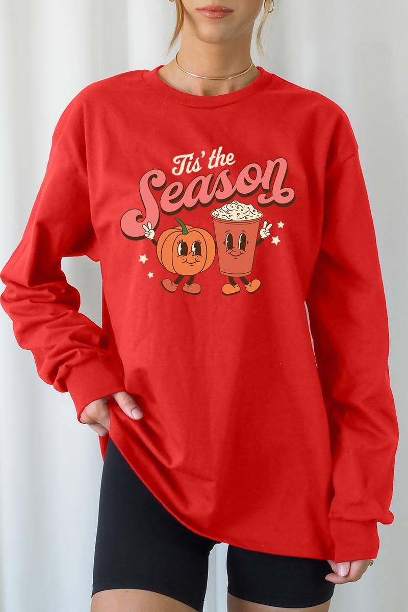 COLORBEAR - Wholesale Graphic Sweatshirt - Women's - TIS' THE SEASON,PUMPKIN SPICE LATTE UNISEX RIB CUFFS LONG8