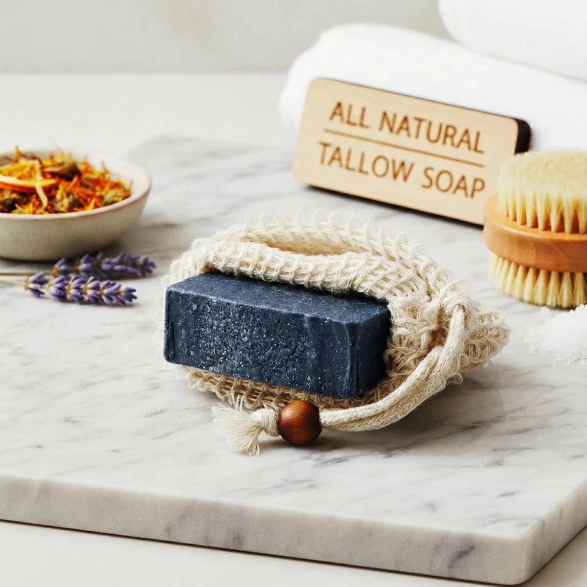 The Primal - Wholesale Bar Soap - Sweet Orange Charcoal Tallow Soap3