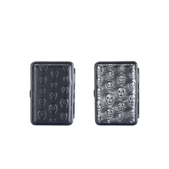 Champ by Polyflame - Wholesale Cigarette Case - Engraved skull cigarette case x123