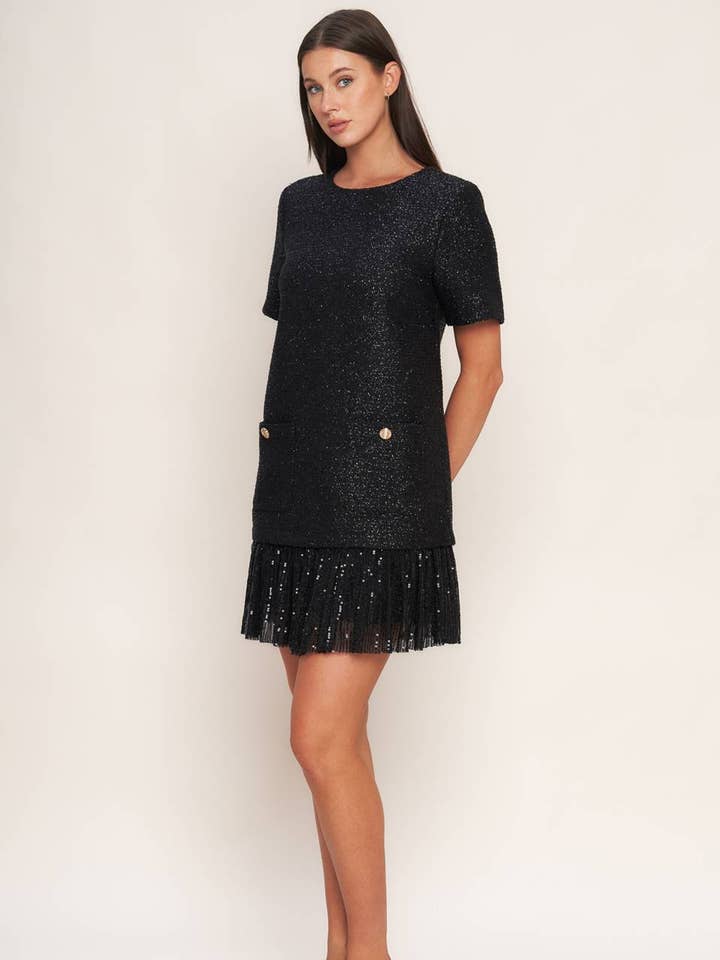 A tweed mini dress - ID23163 for wholesale by FLYING TOMATO