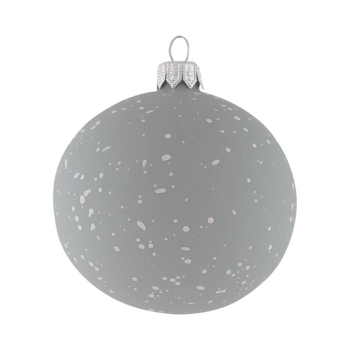 studio THIE - Wholesale Christmas Decoration - Speck Egg Shell Glass Christmas Bauble, 8cm2