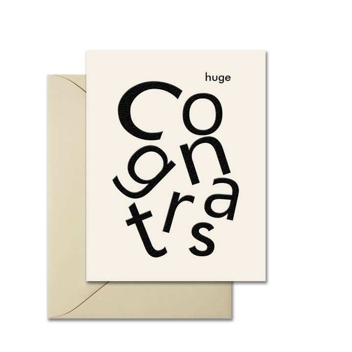 Huge Congrats Greeting Card for wholesale by Leslie Store