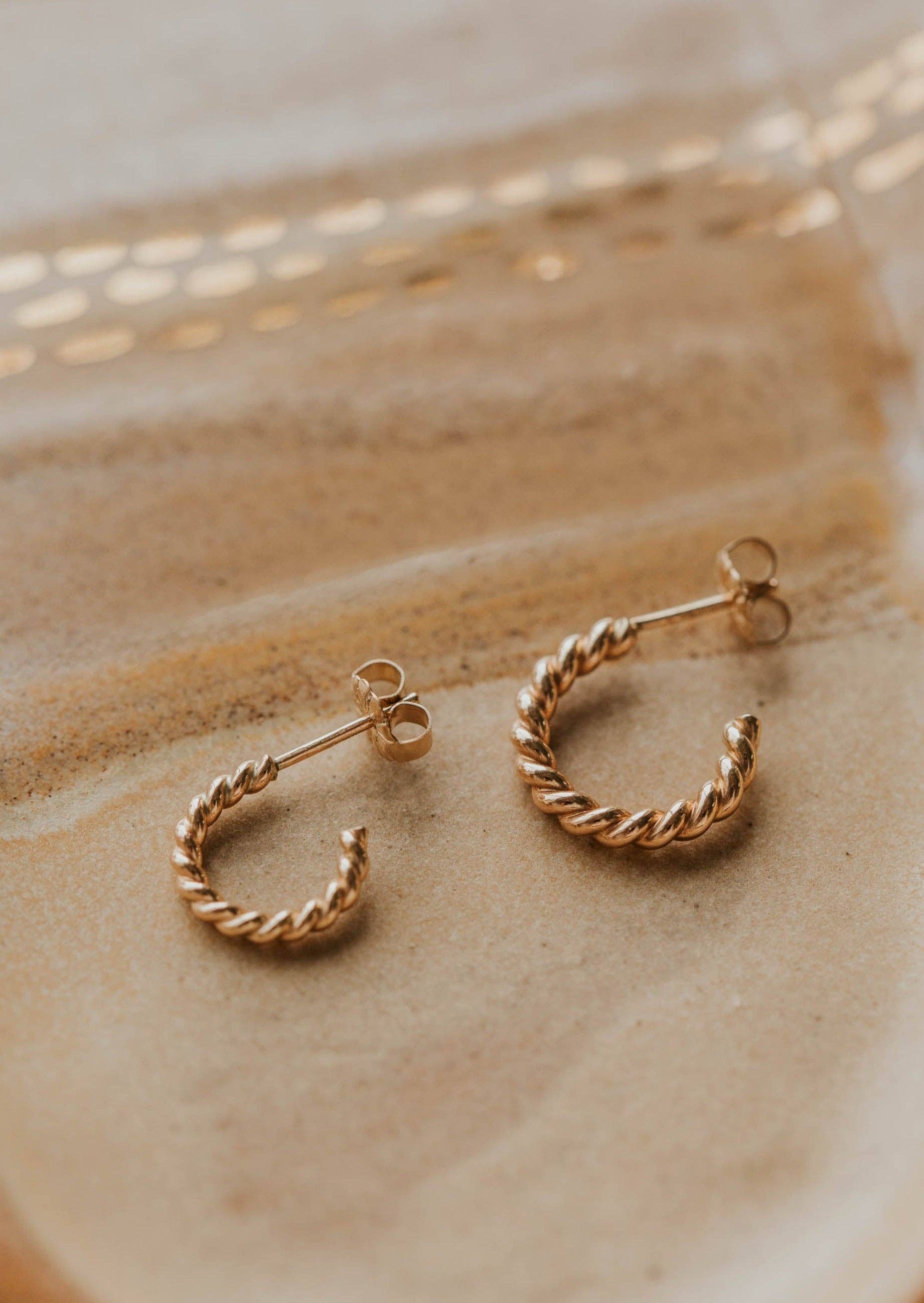 Hello Adorn - Wholesale Hoop Earrings - Ophelia Hoops | 14kt Gold Fill + Sterling Silver8