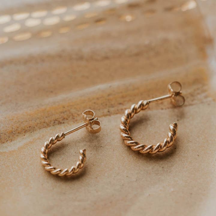 Hello Adorn - Wholesale Hoop Earrings - Ophelia Hoops | 14kt Gold Fill + Sterling Silver8