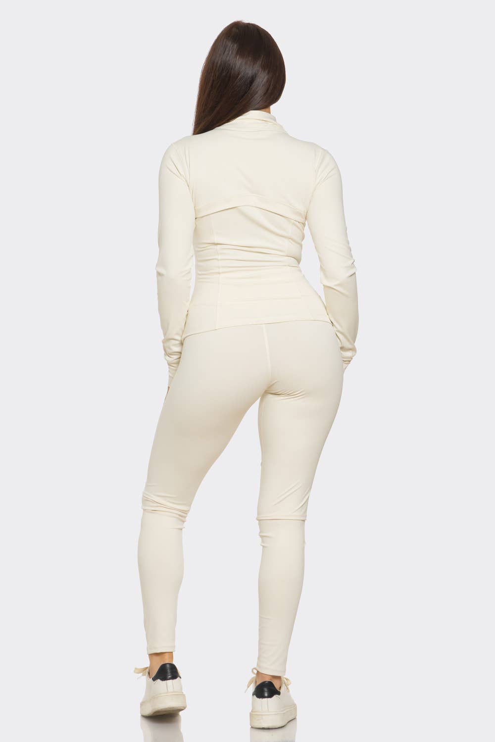 Julia by LoveJ - Wholesale Activewear Set - Women's - Front Zip Up Jacket And Leggings Set3