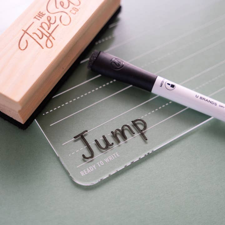 The Type Set Co. - Vendita all'ingrosso Carte didattiche - Bambini e neonati - Lavagna per scrittura freestyle cancellabile a secco in acrilico1