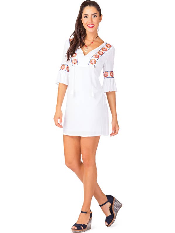 Viscose Woven Dress with Ethnic Strip for wholesale by ZUMBI Fashion Store