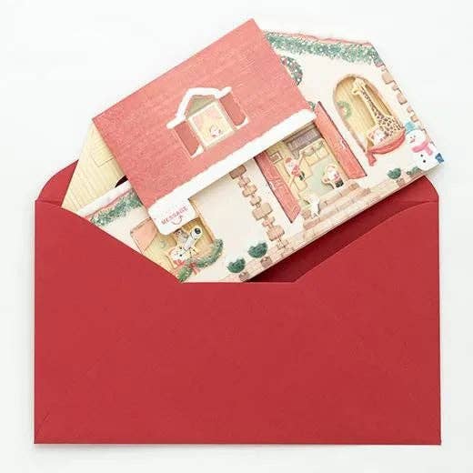 Greeting Life America - Wholesale Christmas Decoration - Mini Santa House Pop-Up Card4