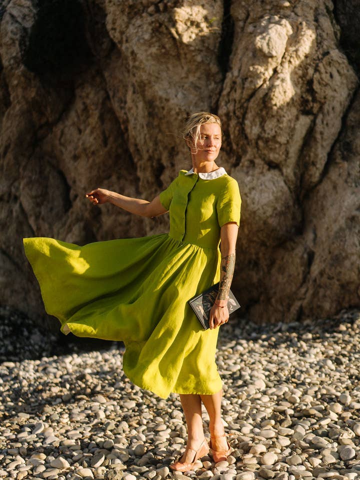 Son de Flor - Vente Robe – femme - Robe classique, manches courtes73