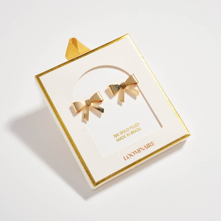 GD 18K Gold Filled Bow Stud Earrings for wholesale on Faire3