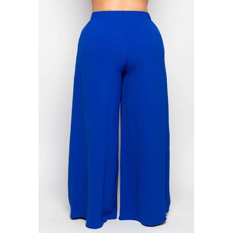 Curve Market - Wholesale Pants - Women's - PLUS SIZE WIDE LEG PLEATED PANTS4