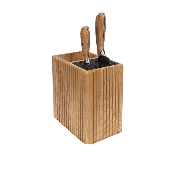 HEIROL - Wholesale Knife Block - KNIFE BLOCK/UTENSIL HOLDER Ashwood