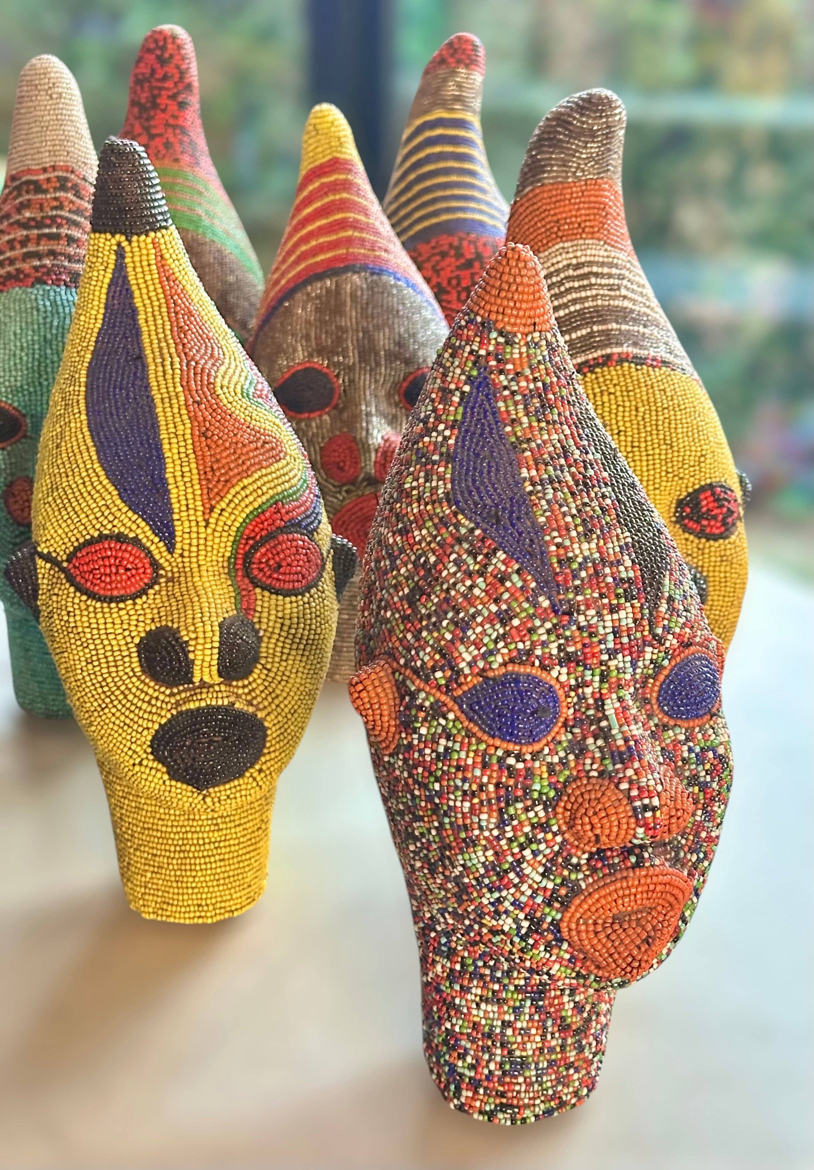 SOUK in the CITY - Wholesale Decorative Figurine - MEDIUM Bamileke Statues - new design1